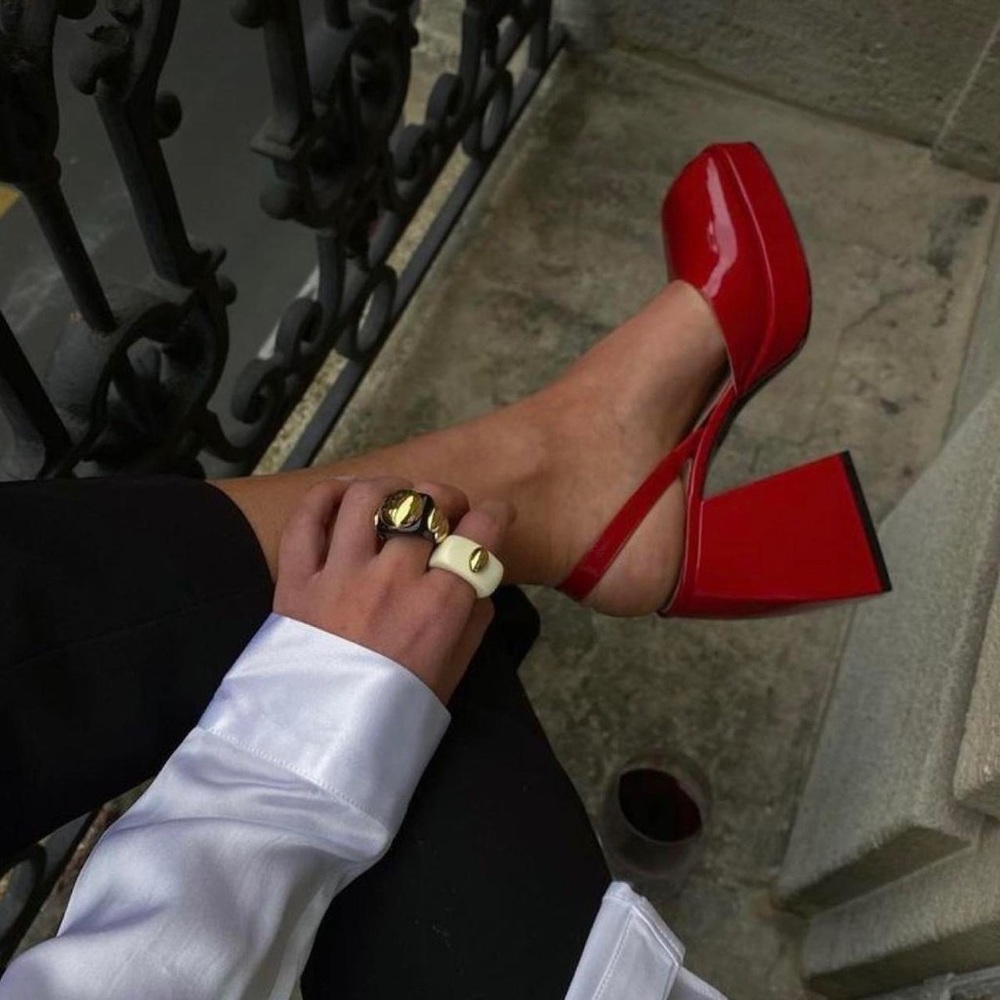 Nodaleto ❤️‍🔥 Bulla Jones patent-leather pumps